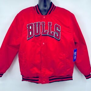 NWT Chicago Bulls Jacket Sz XL, Red/Black